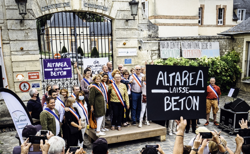 Manifestation à Grignon, 11 septembre 2021